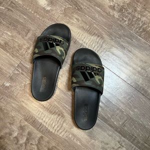 Adidas Camo Slides - NWOT Size 6
